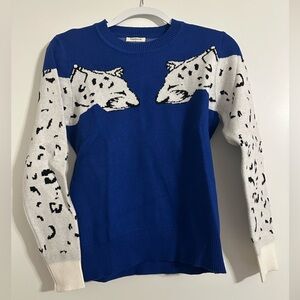 Sunday Up Leopard Print Sweater